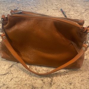 Valentina brown leather purse